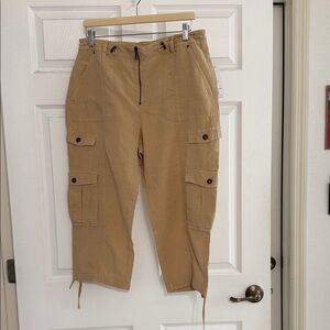 Guess Tan Cargo Pants with Pockets